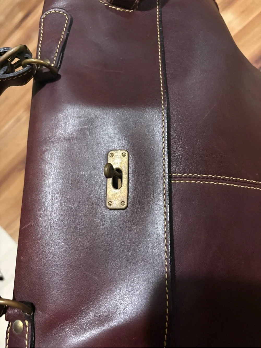 Vintage Holland Brothers Leather Polo Bag